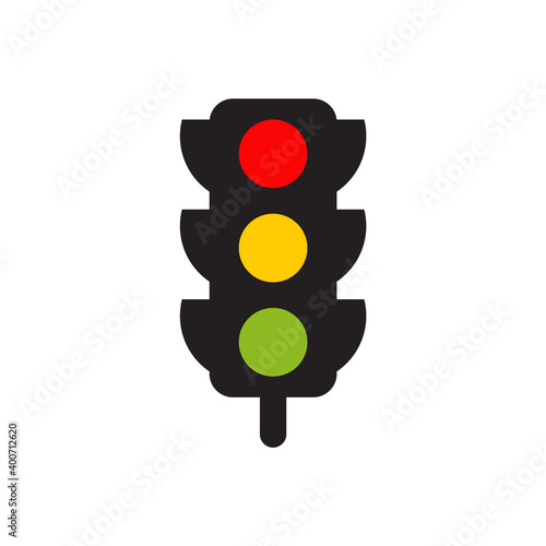 traffic light logo design template