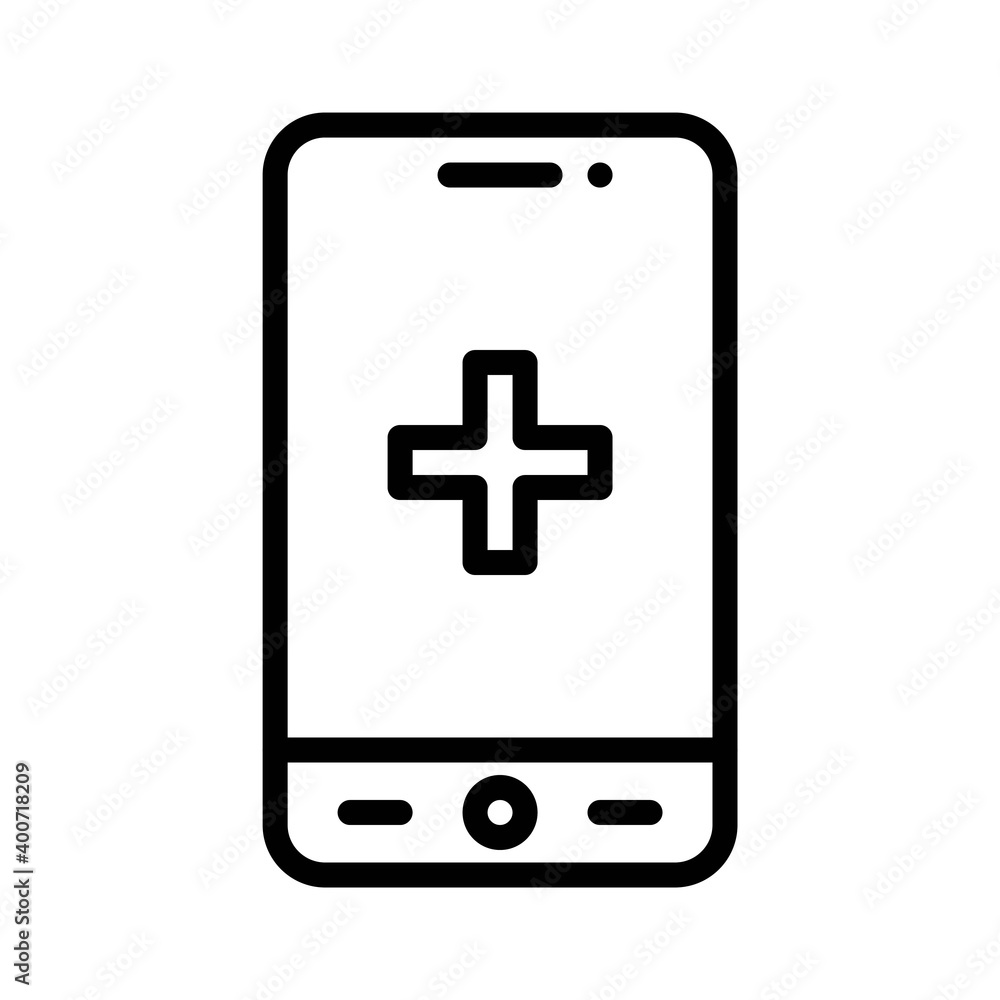 Medical Service App icon, Mobile application vector illustration Medical Service App icon, Mobile application vector illustration