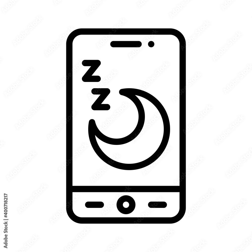 Sleep tracker App icon, Mobile application vector illustration Sleep tracker App icon, Mobile application vector illustration