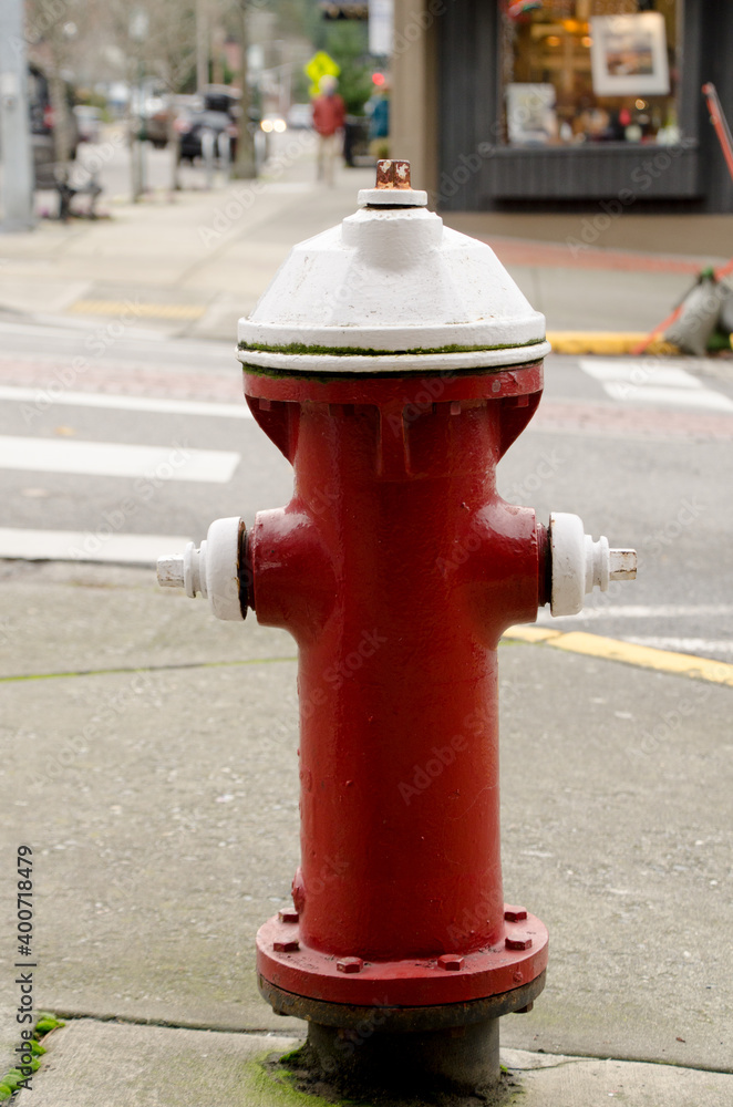 Fire hydrant  at Harris Street crossroad