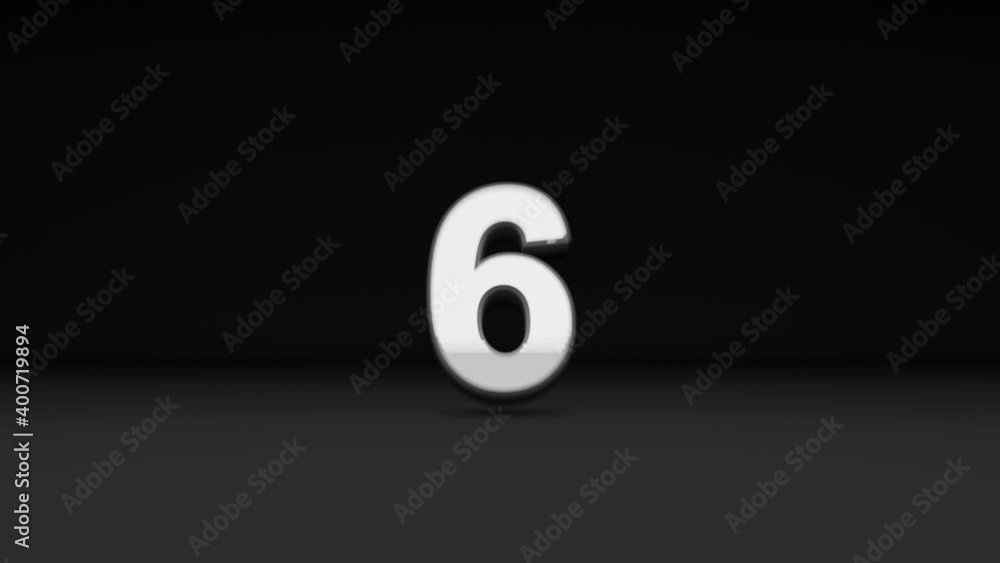 3D animation of fast Count down timer numbers from 10 to 0 on isolated black background. 3D animation of fast Count down timer numbers from 10 to 0 on isolated black background.