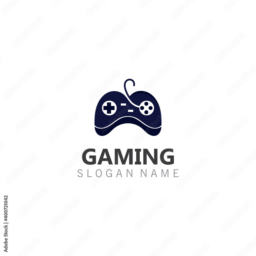 Obraz premium Controller Game Joystick logo image template icon Vector gamer design