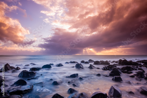 View of Kellys Beach and Bagara South in a Cloudy Morning photo