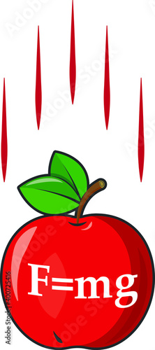 Apple, a symbol of knowledge. Physical laws. The Law of Attraction.
