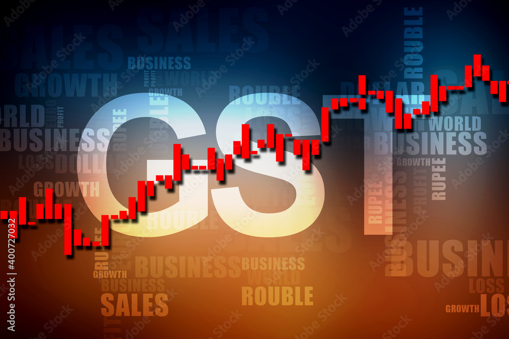 Fototapeta premium 2d rendering Stock market online business concept. business Graph 
