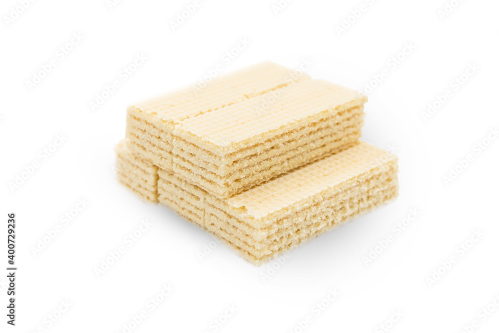 Milk Wafers isolated on white background Milk Wafers isolated on white background