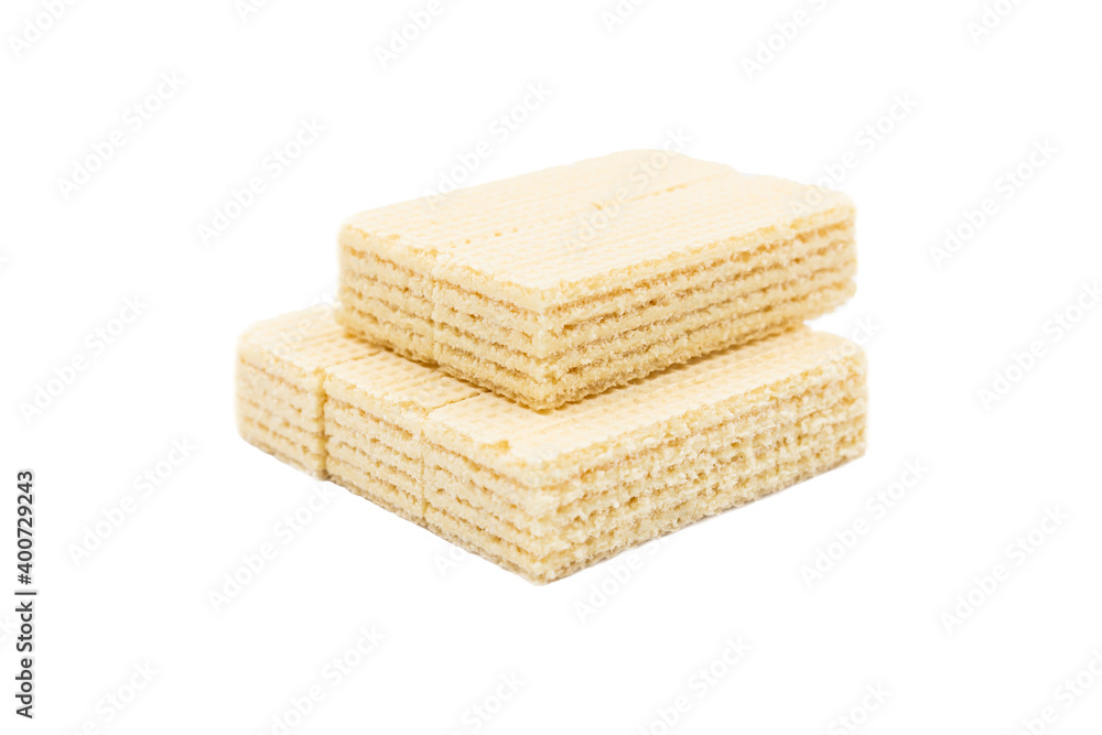 Milk Wafers isolated on white background Milk Wafers isolated on white background