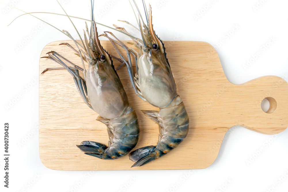 Close up Fresh shrimp and long arm isolated on white background. The giant river prawn on white background. Grilled giant river prawns are popular Thai cuisine. Close up Fresh shrimp and long arm isolated on white background. The giant river prawn on white background. Grilled giant river prawns are popular Thai cuisine.