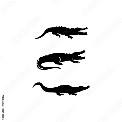 animal vector lizard salamander gecko crocodile and reptiles design logo © anggasaputro08