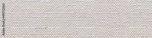 White linen canvas background with contrast surface relief for your style. Seamless panoramic texture.