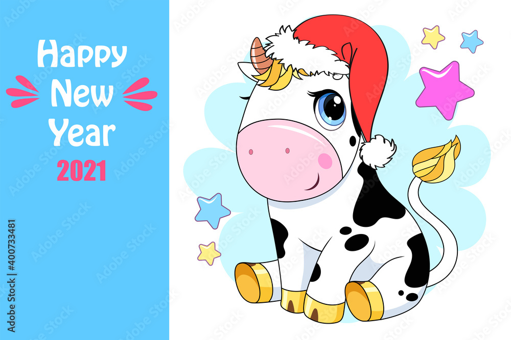 Vector Ox. Hand drawn cute cow. Vector Ox. Hand drawn cute cow.