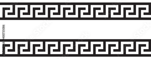 Seamless Greek Ornament black and white decoration