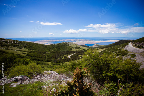 Velebit mountain landscape in Baske ostarije, Croatia