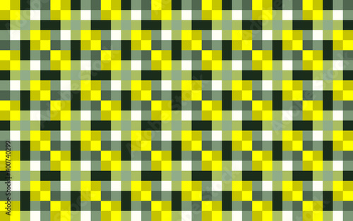 Yellow and green mosaic pattern background