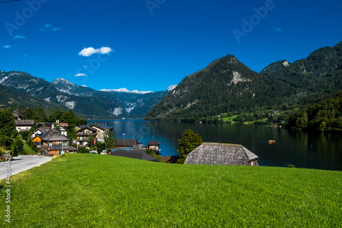 Picturesque Lakeside Village At Lake Grundlsee in Styria In Austria