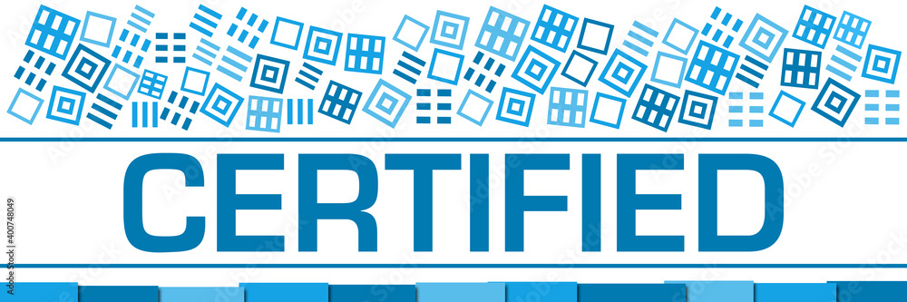 Certified Blue Texture Blocks Bottom Certified Blue Texture Blocks Bottom