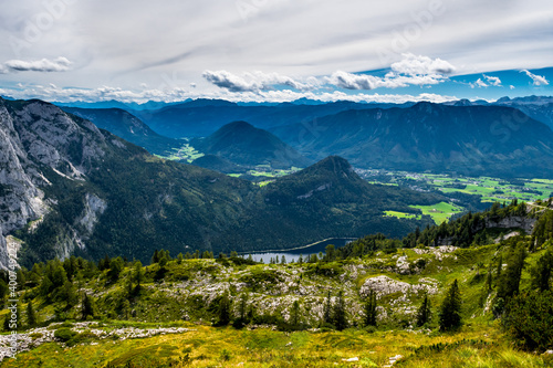 Valley With Forests And Villages Beneath Lake Grundlsee in The Alps Of Styria In Austria © grafxart