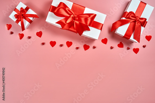 Valentine's Day. Empty space for your text. Elegant illustration.