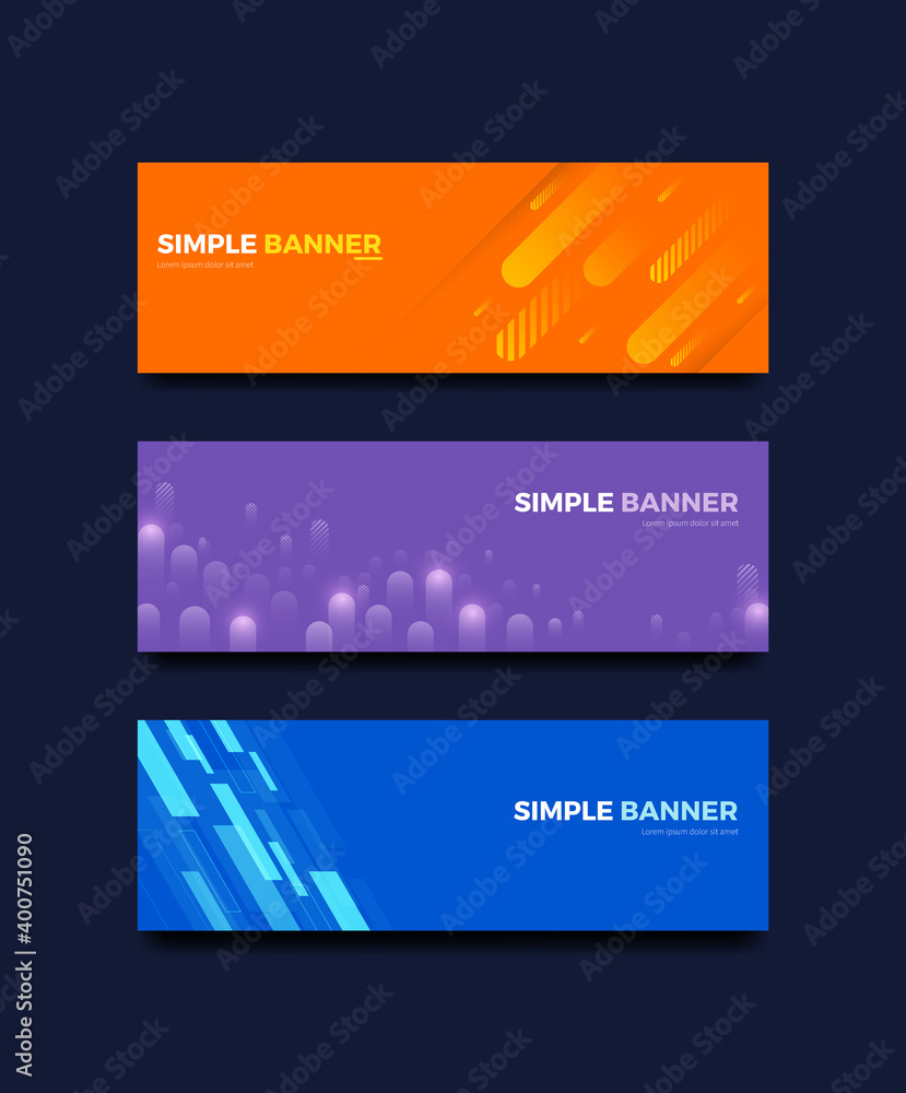 Abstract banner colorfull design