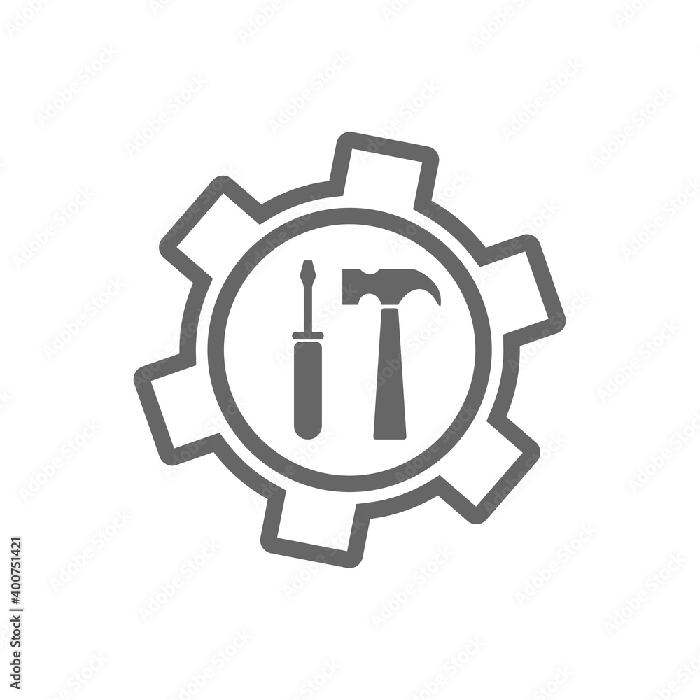 Technical icon vector, Engineering simple icon template, Creative Setting icon design, Illustration Technical icon vector, Engineering simple icon template, Creative Setting icon design, Illustration