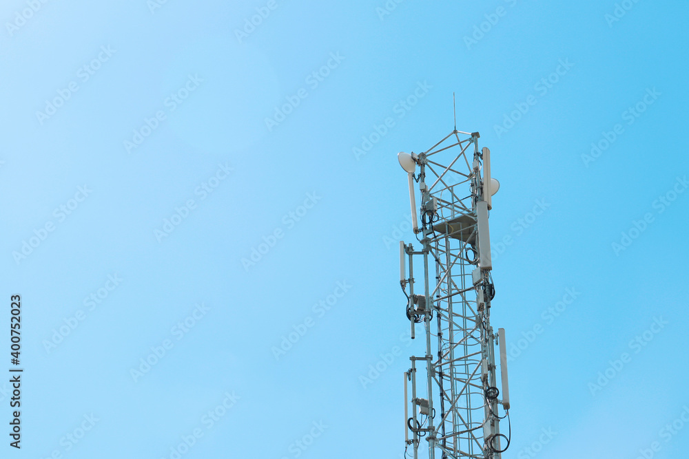 communication tower against a blue sky communication tower against a blue sky