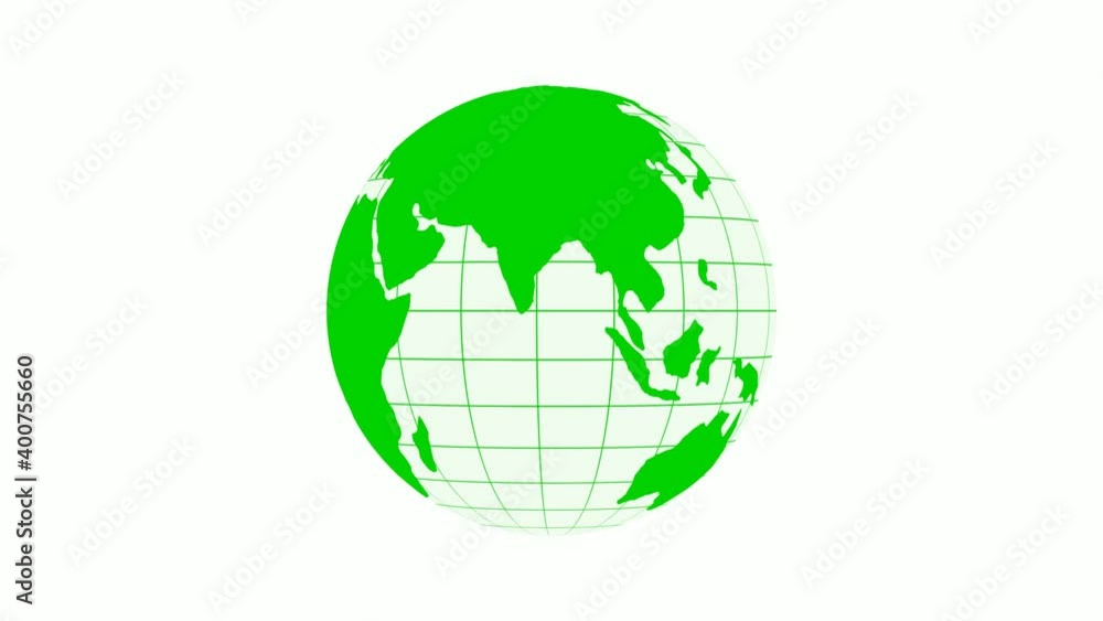 Amazing green and white color 3d earth animation on white background, 4k Technology 3d planet animated Amazing green and white color 3d earth animation on white background, 4k Technology 3d planet animated