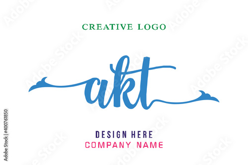 AKT lettering logo is simple, easy to understand and authoritative