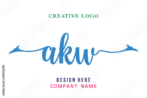 AKW lettering logo is simple, easy to understand and authoritative