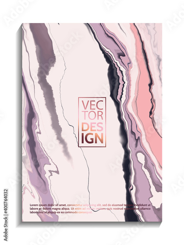 Abstract painting, can be used as a trendy Pink marble and pink-gold abstract texture for wallpapers, posters, cards, invitations, websites. Modern artwork. Marble effect painting. Mixed pink, white