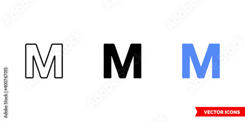 Map symbol motel icon of 3 types color, black and white, outline. Isolated vector sign symbol.