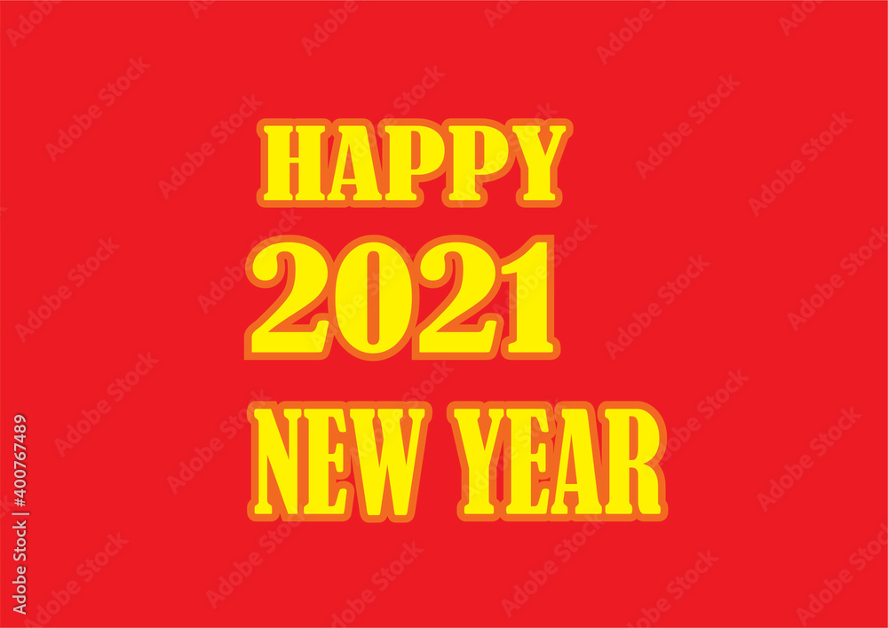 Happy New Year which has a red background with a new heart. Happy New Year which has a red background with a new heart.