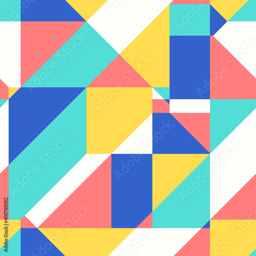 vector colorful geometric seamless pattern