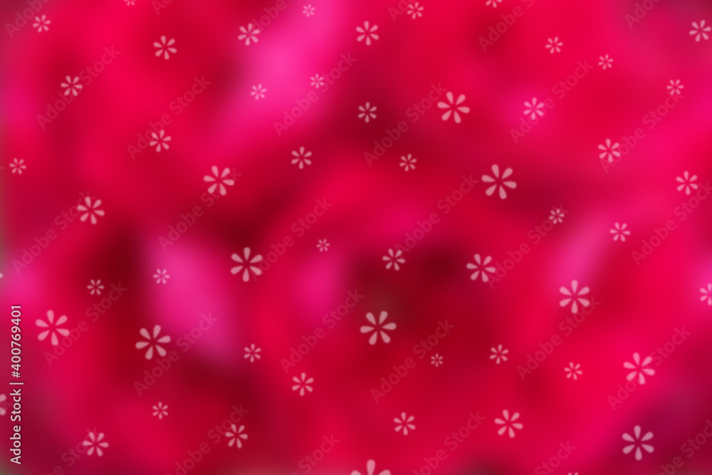 Abstract blurred red background for Valentine's Day celebration. Abstract Red blurred background with white bokeh flowers. Abstract blurred red background for Valentine's Day celebration. Abstract Red blurred background with white bokeh flowers.