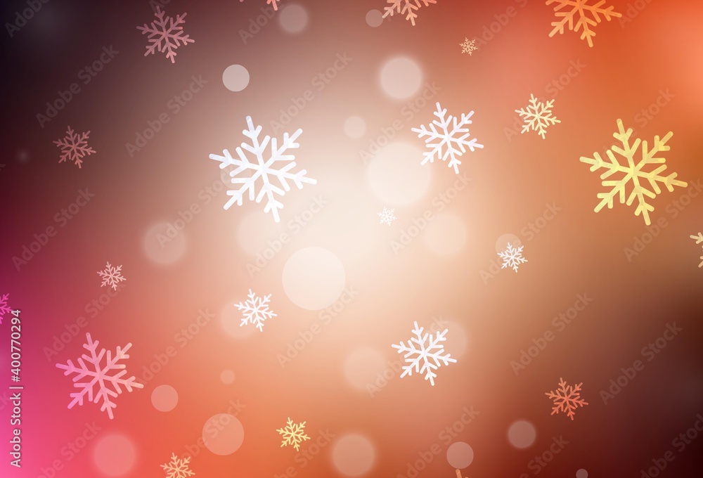 Dark Red vector background in Xmas style.