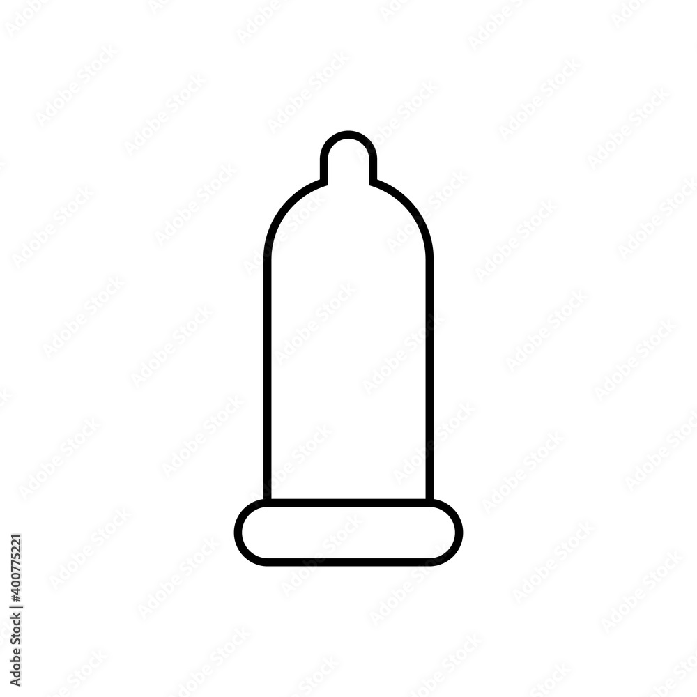 Condom outline icon. Symbol, logo illustration for mobile concept and web design. Condom outline icon. Symbol, logo illustration for mobile concept and web design.