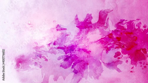 Beautiful pink spot appears. Abstract watercolor for any theme, artwork or creative activity.
