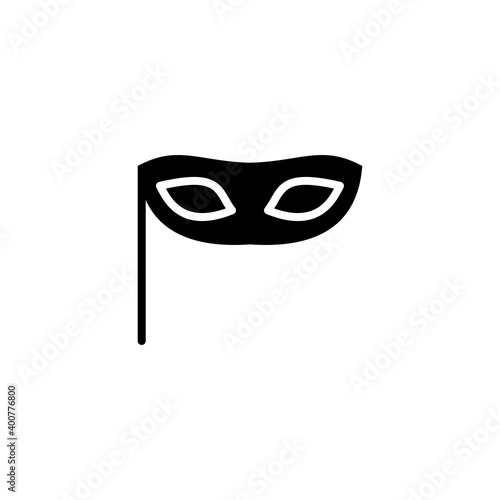 face mask carnival icon solid style vector