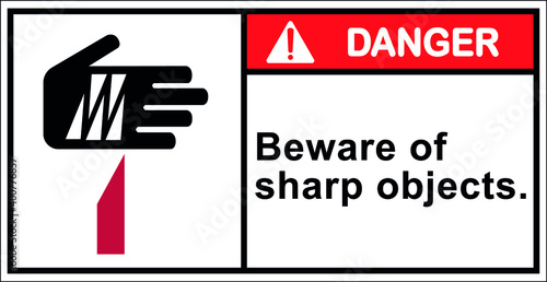 Beware of sharp objects.,Draw from Illustration.Vector,Danger