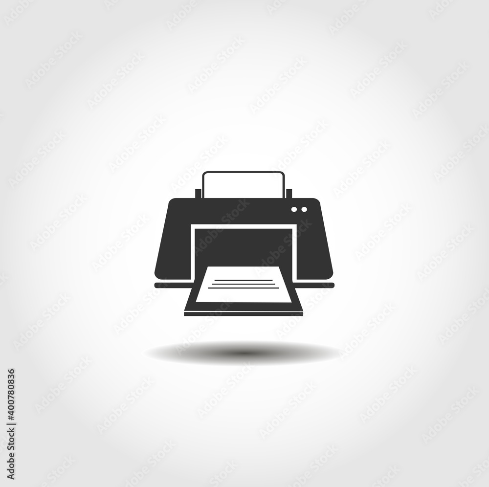 printer isolated vector icon. print icon. business design element printer isolated vector icon. print icon. business design element