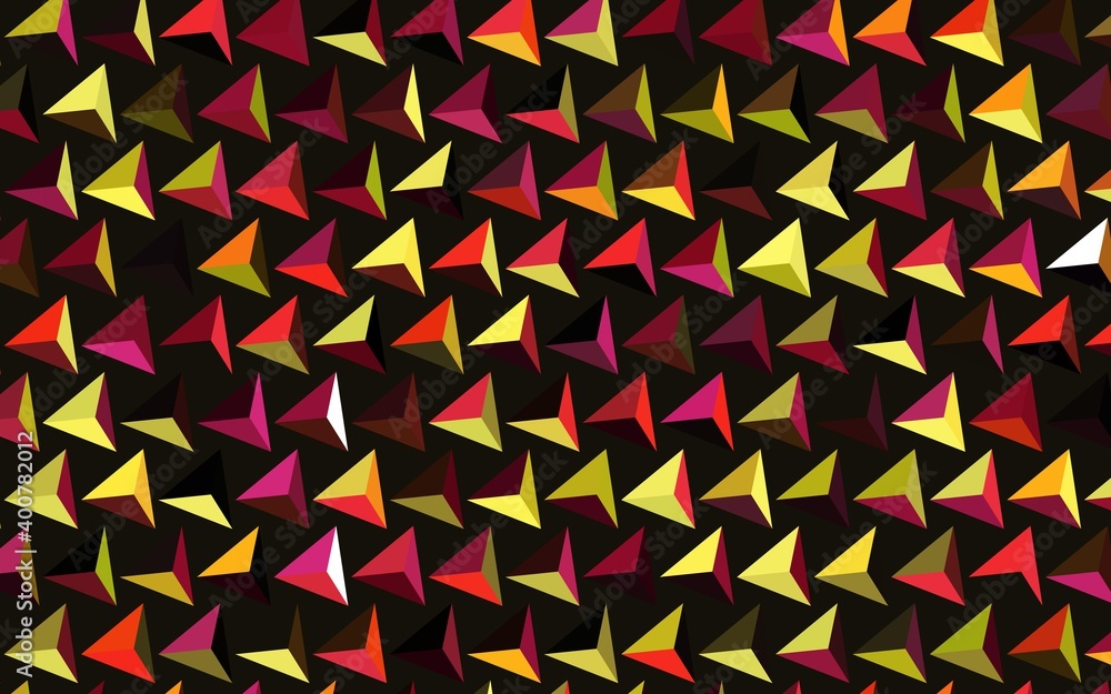Dark Pink, Yellow vector pattern with polygonal style. Dark Pink, Yellow vector pattern with polygonal style.