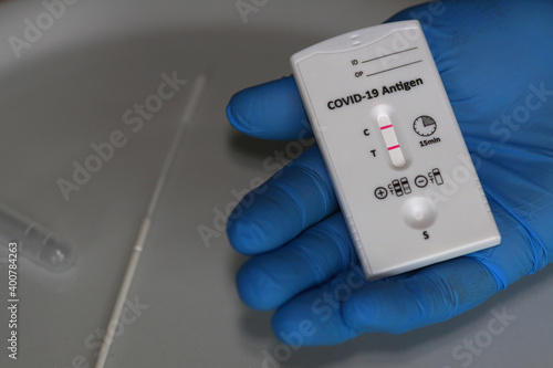 Naklejka Corona Schnelltest