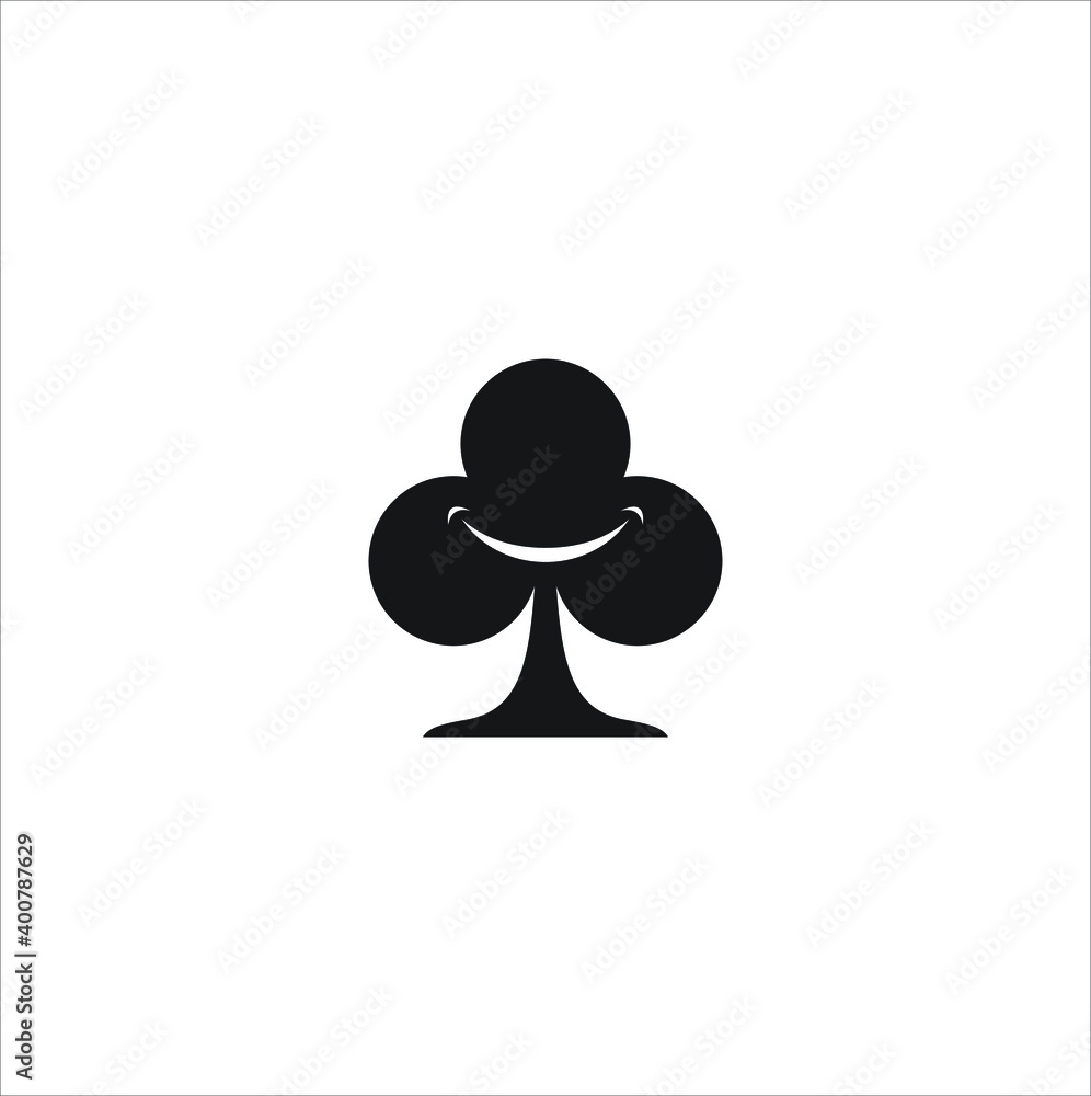 Illustration ace play card game smile concept sign logo design template
Illustration ace play card game smile concept sign logo design template