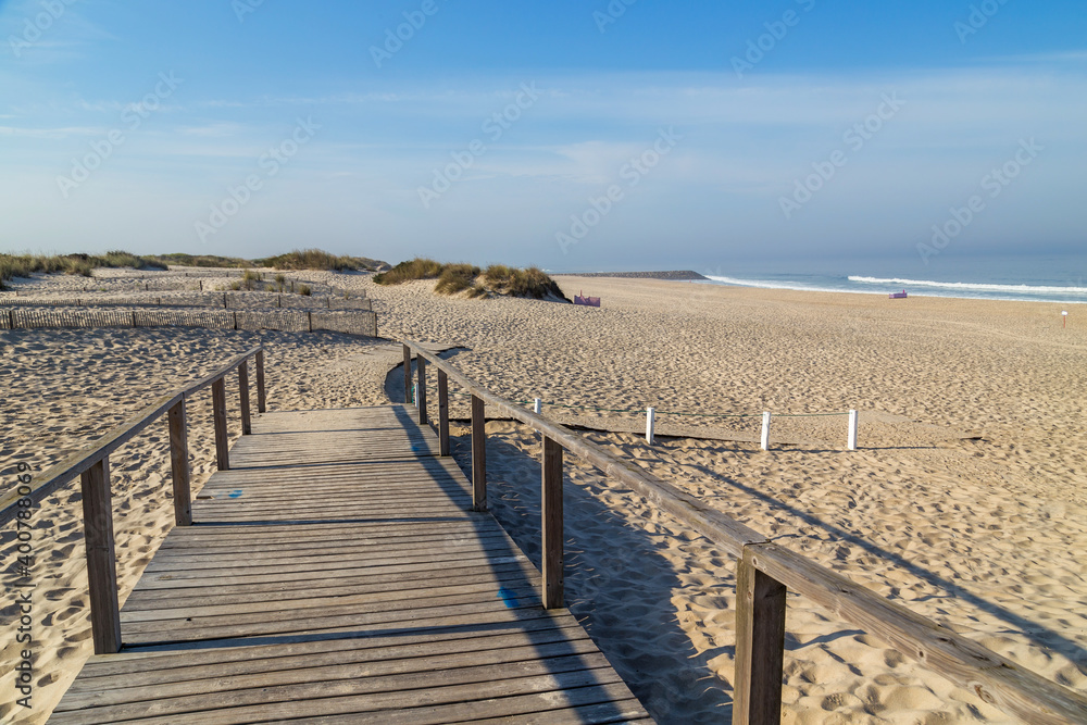 Fototapeta premium Beautiful beach in Aveiro