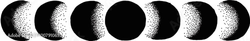 moon phase hand drawn illustration