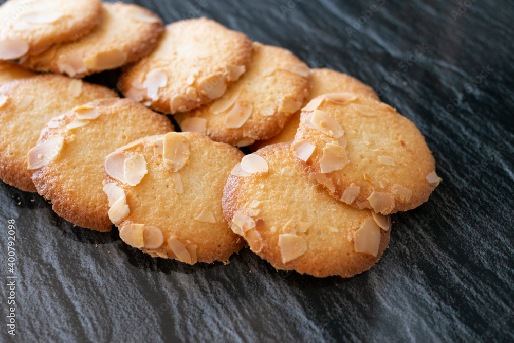 Fototapeta premium cookies on dark background