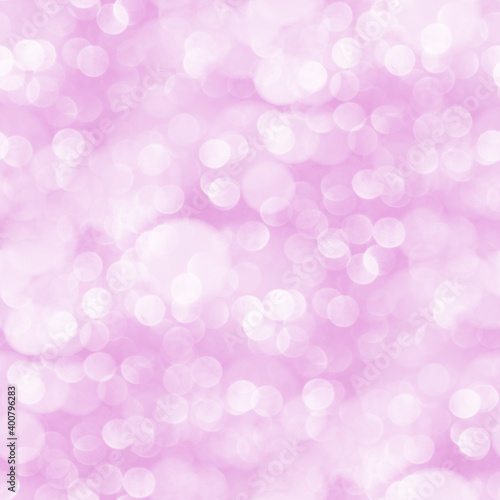 Seamless bokeh light background. Pink pattern.  
