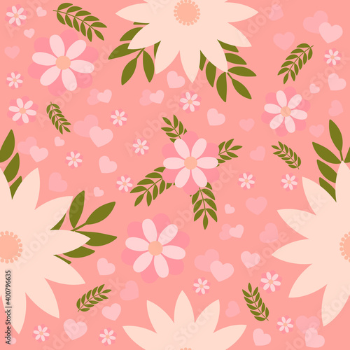 Wallpaper Mural Seamless floral pattern. Vector illustration Torontodigital.ca