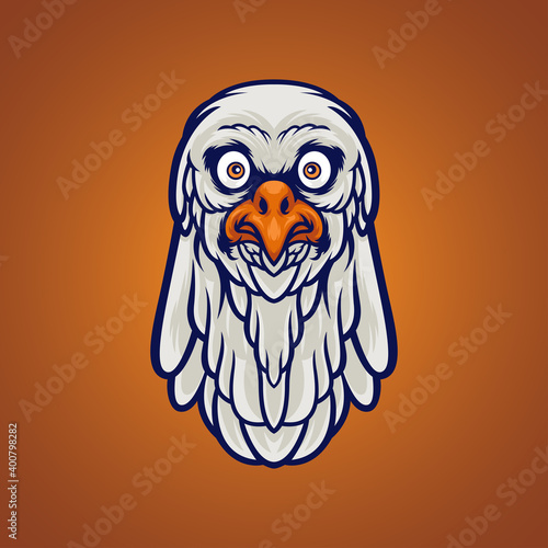 Eagle head vector mascot logo