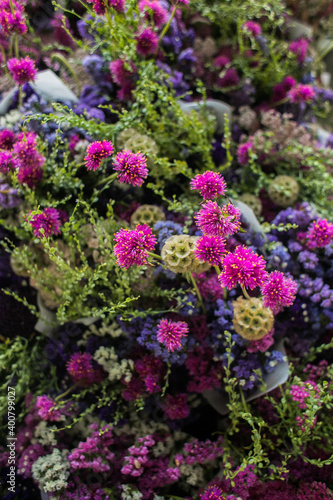 Fototapeta Naklejka Na Ścianę i Meble -  Flores secas de colores