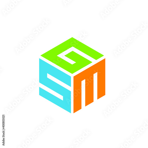 GSM Letter logo design